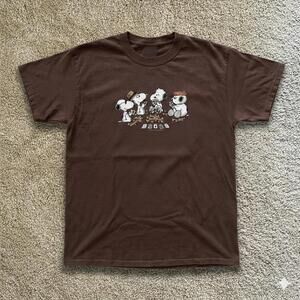 Brown Snoopy Graphic Tee